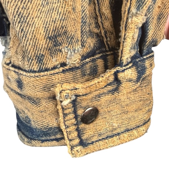 Jason Daniels Vintage 80's Men's Acidwash Denim Bomber Jacket Size Large - Picture 5 of 13